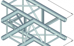 Element tri-directional T Alutruss QUADLOCK 6082T
