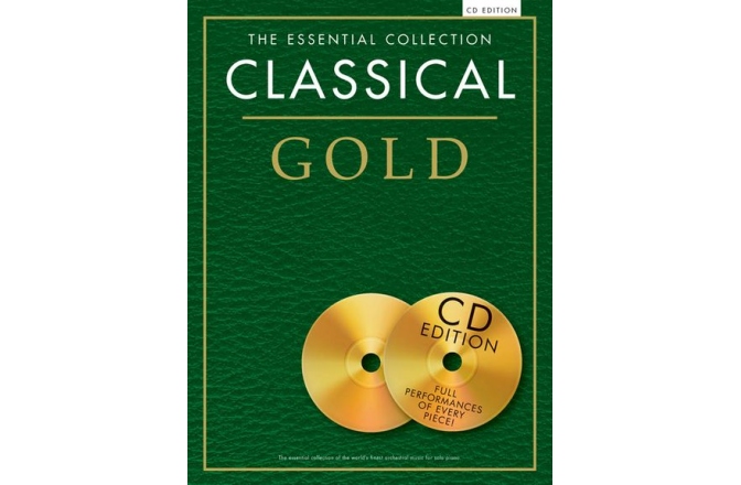 No brand ESSENTIAL COLLECTION CLASSICAL GOLD PIANO SOLO BOOK/2CD