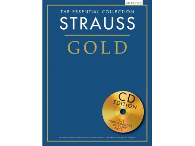 ESSENTIAL COLLECTION STRAUSS GOLD PIANO BOOK/CD
