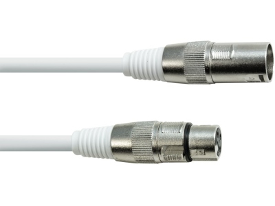 DMX cable XLR 3pin 5m white