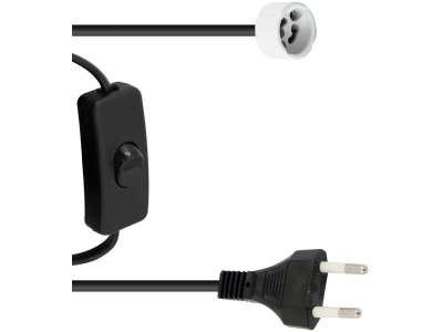 GU-10 Socket Power Cable, Plug, Switch