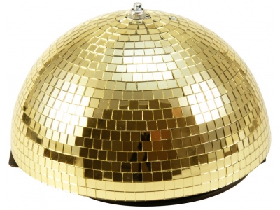 Half Mirror Ball 30cm gold motorized
