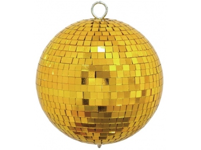 Mirror ball 15cm gold