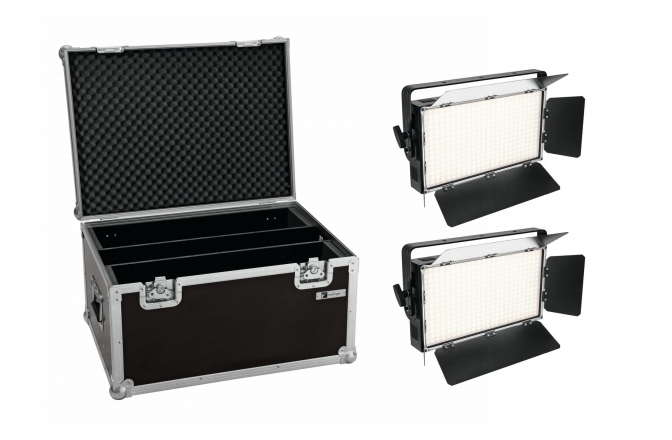 EUROLITE Set 2x LED PLL-360 3200K Panel + Case Eurolite Set 2x LED PLL-360 3200K Panel + Case