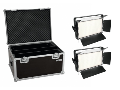 Set 2x LED PLL-360 3200K Panel + Case