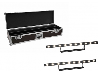 Set 2x LED STP-10 Sunbar 3200K 10x5W Light Bar + Case