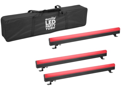 Set 3x AKKU PT-100/32 Pixel DMX Tube + Soft-Bag
