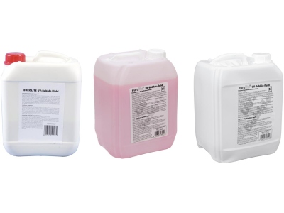 Set 3x UV Bubble fluid 5l yellow + red + blue