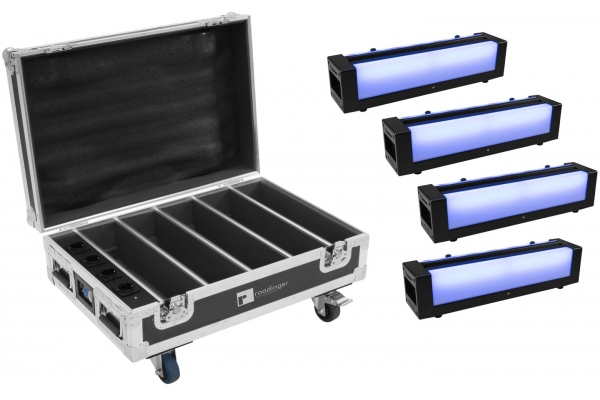 Set 4x AKKU Bar-6 Glow QCL + Case with charging function