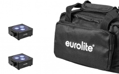 EUROLITE Set 4x AKKU Flat Light 3 bk + Soft Bag Eurolite Set 4x AKKU Flat Light 3 bk + Soft Bag
