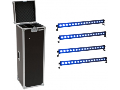 Set 4x LED IP T-Bar 16 QCL Bar + Case