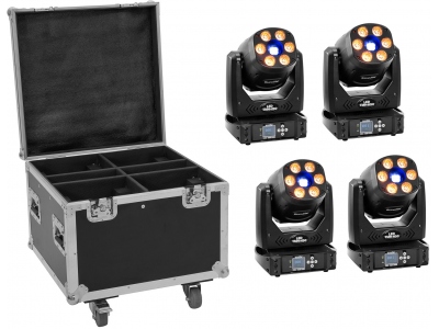 Set 4x LED TMH-H90 + Case with wheels
