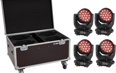EUROLITE Set 4x LED TMH-X4 Moving-Head Wash Zoom + Case Eurolite Set 4x LED TMH-X4 Moving-Head Wash Zoom + Case