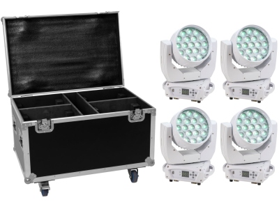 Set 4x LED TMH-X4 white + Case with wheels