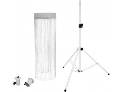 Set LED Color Curtain + BS-2 EU Loudspeaker stand white