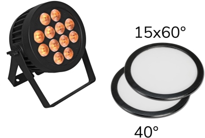 Eurolite Eurolite Set LED IP PAR 12x8W QCL Spot + 2x Diffuser cover (15x60° and 40°) Set LED IP PAR 12x8W QCL Spot + 2x Diffuser cover (15x60° and 40°)