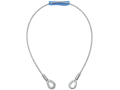 Steel Rope 1000x6mm silver with Thimble