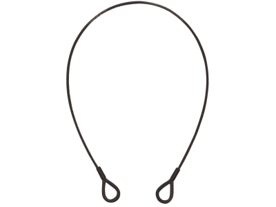 Steel Rope (SC) 600x3mm black with thimbles