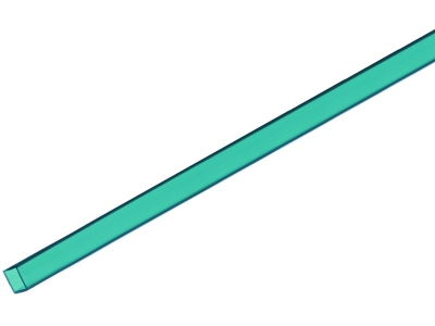 Tubing 10x10mm turquoise 2m