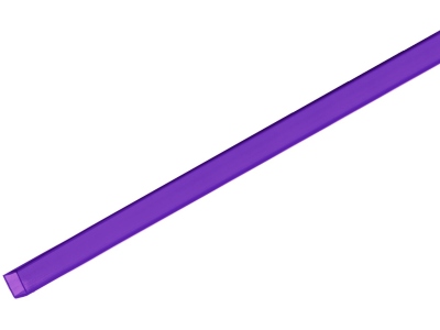 Tubing 10x10mm violet 2m