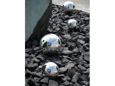 Deco Ball 10cm, silver 4x