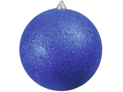 Deco Ball 20cm, blue, glitter