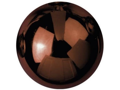 Deco Ball 3,5cm, brown, shiny 48x