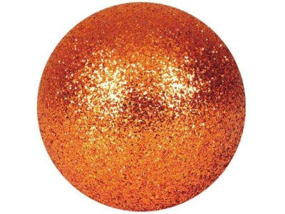 Deco Ball 3,5cm, copper, glitter 48x