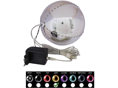 LED Snowball 15cm, gold