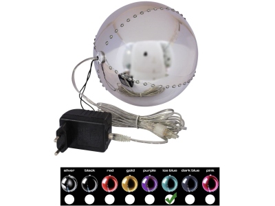 LED Snowball 15cm, ice blue