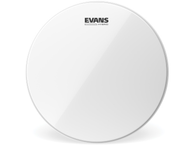 Hybrid White Marching Snare Drum Head 13 Inch