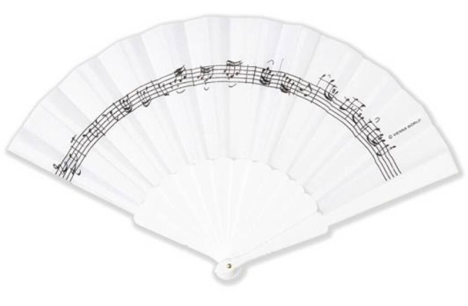 Evantai  No brand Fan Line of notes white