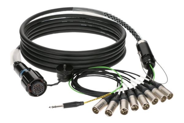PolyLIVE - RMP 25p F - 8x XLR M8-channel - analog fanout - PVC - Neutrik® - 3 m