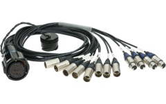 Fanout multipin compact Klotz OT1000 - RMP 25p F - 8x XLR 5p M8-channel - DMX fanout - PVC - Neutrik®