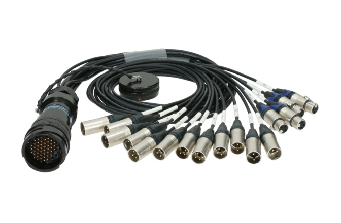 Fanout multipin compact Klotz OT1000 - RMP 54p M - 12x XLR M / 4x XLR F16-channel - digital fanout - PVC