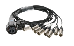 Fanout multipin XLR Klotz OT1000 - RMP 25p F - 8x XLR 3p M8-channel - digital fanout - PVC - Neutrik®