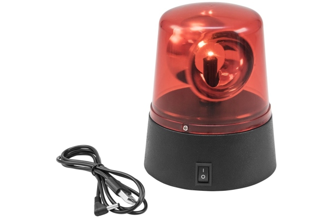 Far rotativ LED Eurolite LED Mini Police Beacon red USB/Battery