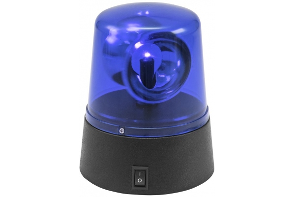 LED Mini Police Beacon blue USB/Battery