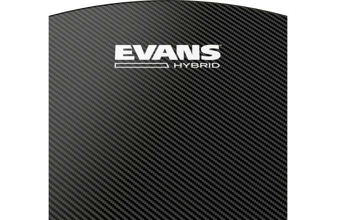 Faţă de tobă de marș Evans Hybrid Black Marching Snare Drum Head 14 Inch