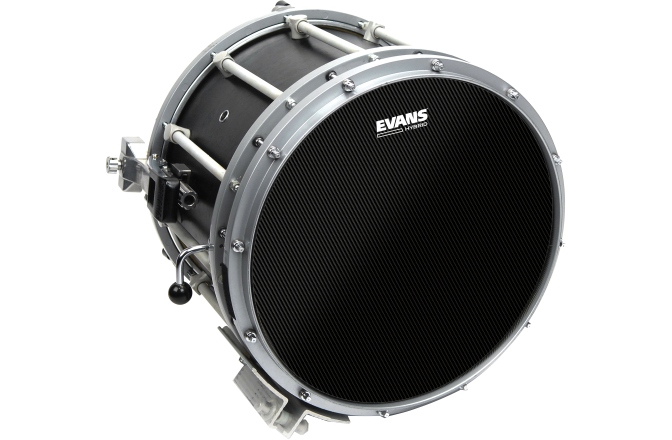 Faţă de tobă de marș Evans Hybrid Black Marching Snare Drum Head 14 Inch