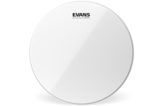 Faţă de tobă de marș Evans Hybrid White Marching Snare Drum Head 14 Inch