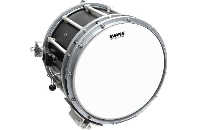 Faţă de tobă de marș Evans Hybrid White Marching Snare Drum Head 14 Inch