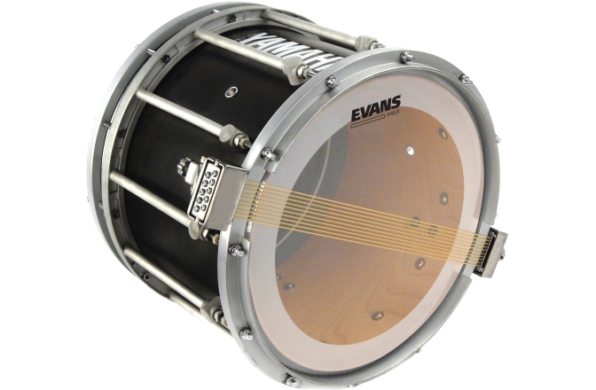 Faţă de tobă de marș Evans MS3 Clear Marching Snare Side Drum Head 14 Inch