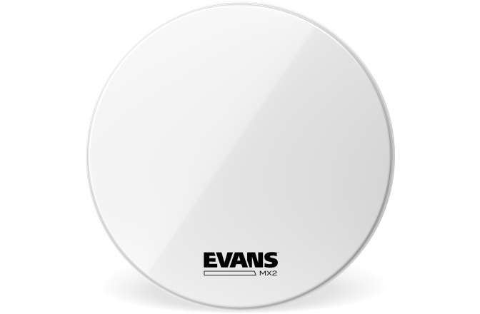 Faţă de tobă mare de marş Evans MX2 White Marching BD Head 16 Inch