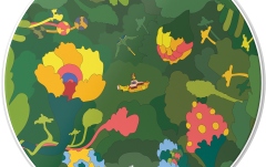 Faţă de Tobă Mare Evans Yellow Submarine Resonant BD Pepperland Woods 20 inch