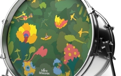 Faţă de Tobă Mare Evans Yellow Submarine Resonant BD Pepperland Woods 20 inch