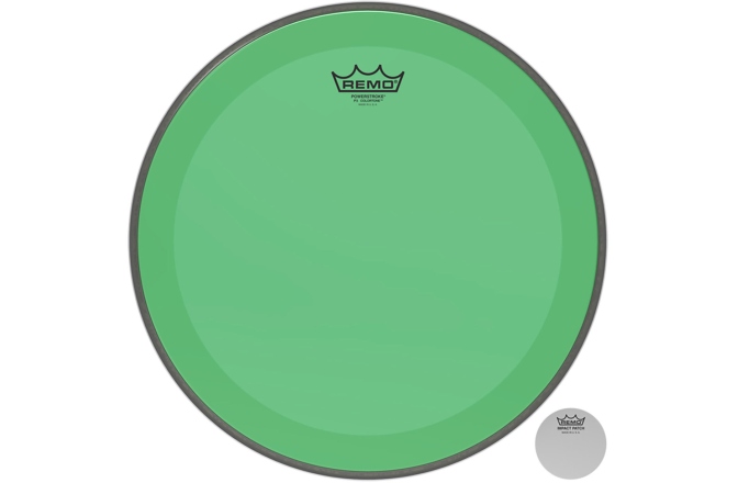 Faţă tobă Remo Faţă tobă Colortone Powerstroke 3 clear 24" P3-1324-CT-GN