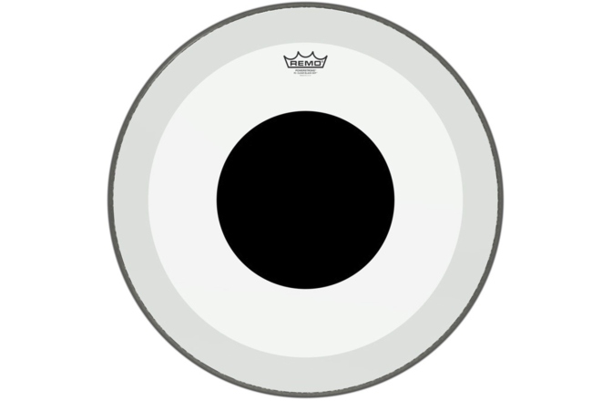 Faţă tobă  Remo Faţă tobă Powerstroke 3 Transparent Black Dot 18" P3-1318-10