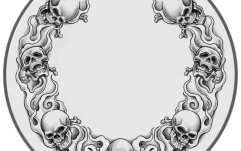 Faţă tobă  Remo Faţă tobă Tattoo Skyn Powerstroke 3 Bass Drum 22" Tattoo Skulls negru PA-1322-TT-T03