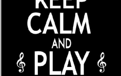 Felicitare No brand 7x5 Greetings Card - Keep Calm And Play Music